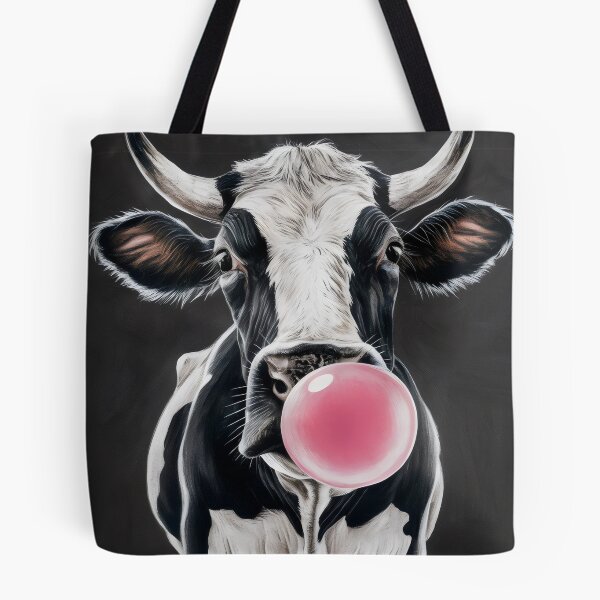 Item preview, Cow with chewing gum. designed and sold by MyHappyArtShop.