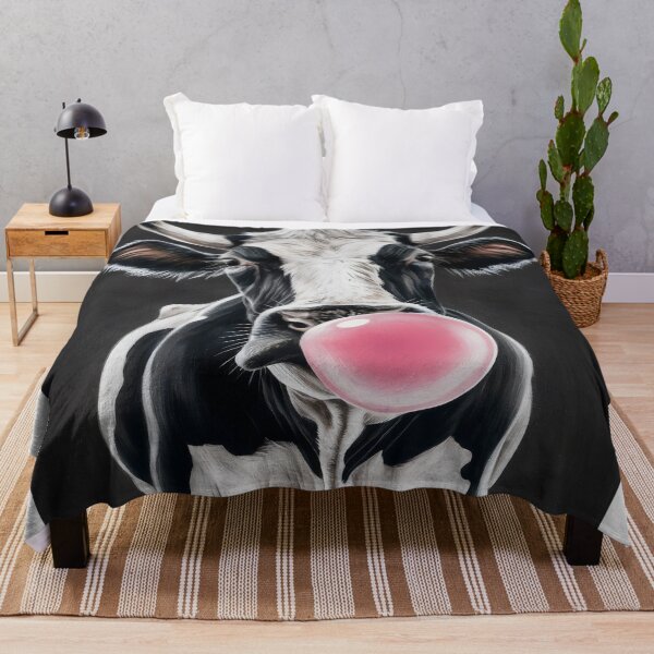Item preview, Cow with chewing gum. designed and sold by MyHappyArtShop.