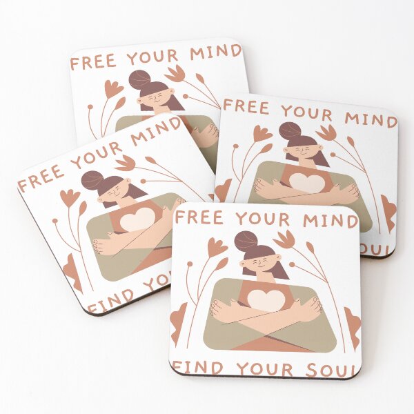Item preview, Free Your Mind Find Your Soul Inspirational and motivational designed and sold by Manara  -Art.