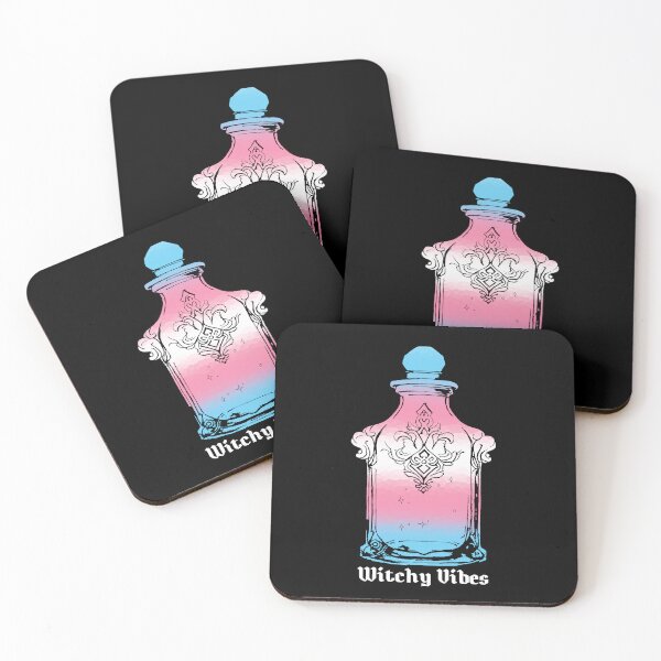 Item preview, Witchy Vibes Transgender Pride Flag, Subtle Trans Potion Bottle designed and sold by Travelslightly.