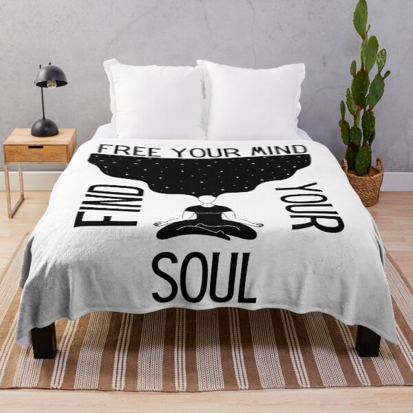 Item preview, Free Your Mind Find Your Soul Inspirational and motivational designed and sold by Manara -Art.