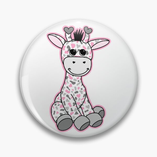Item preview, Cute Demigirl Pride Flag Giraffe Pink Gray White designed and sold by JoyfulJen.