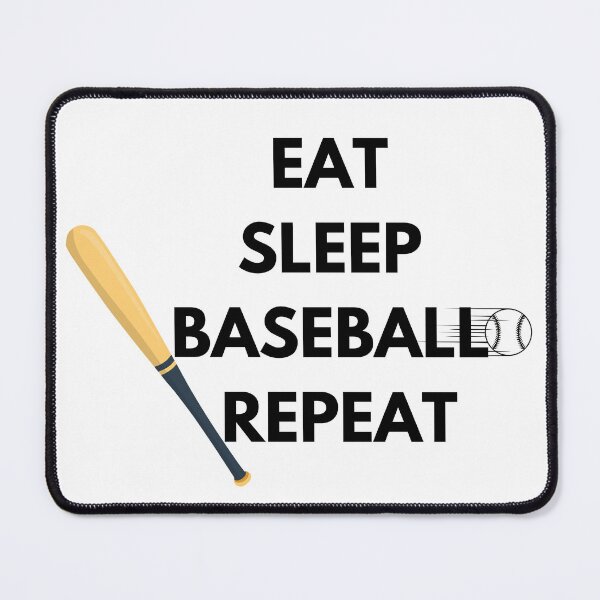 Item preview, eat sleep baseball repeat designed and sold by kestey.