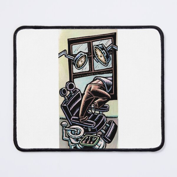 Item preview, Patient Climbing Out the Window at Dentist Ofiice designed and sold by LisaHaney.