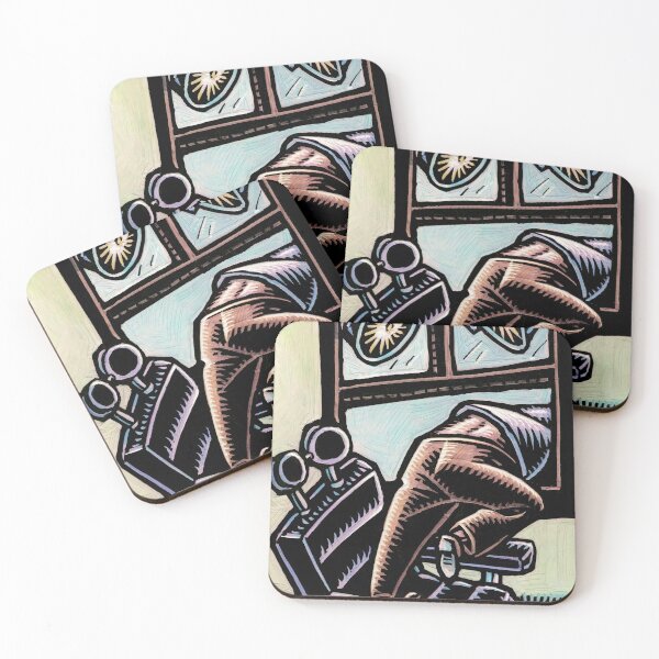 Item preview, Patient Climbing Out the Window at Dentist Ofiice designed and sold by LisaHaney.