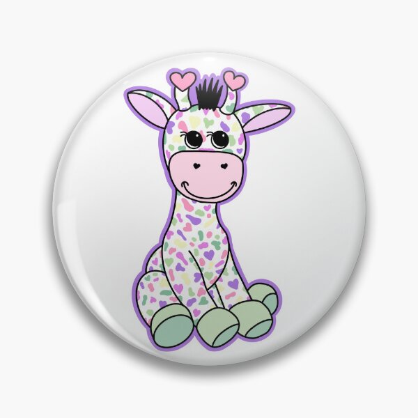 Item preview, Cute Genderfae Pride Flag Giraffe Pastel Pink Purple designed and sold by JoyfulJen.