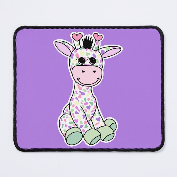 Item preview, Cute Genderfae Pride Flag Giraffe Pastel Pink Purple designed and sold by JoyfulJen.