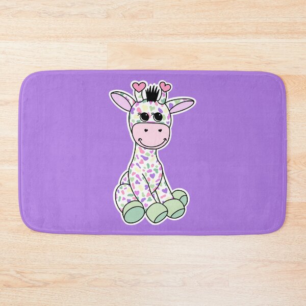 Item preview, Cute Genderfae Pride Flag Giraffe Pastel Pink Purple designed and sold by JoyfulJen.