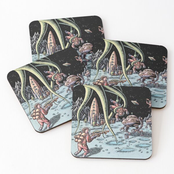 Item preview, Battle of Aliens and Astronauts designed and sold by LisaHaney.