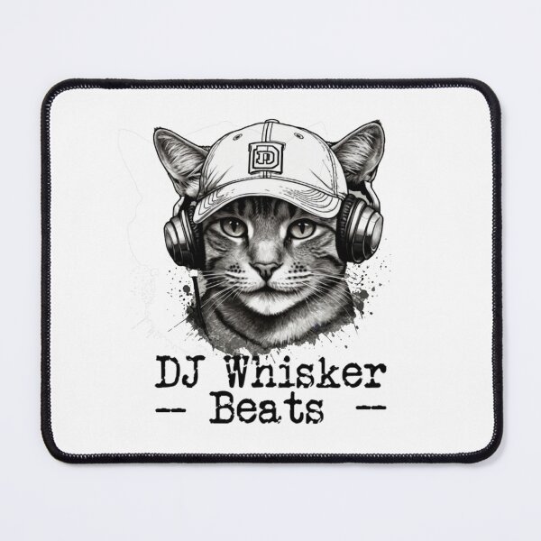 Item preview, DJ. Whisker Beats Funny Cat designed and sold by Graphroad.
