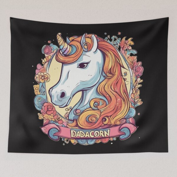 Item preview, Dadacorn Dad Unicorn Vintage Essential T-Shirt designed and sold by OxiSkor.