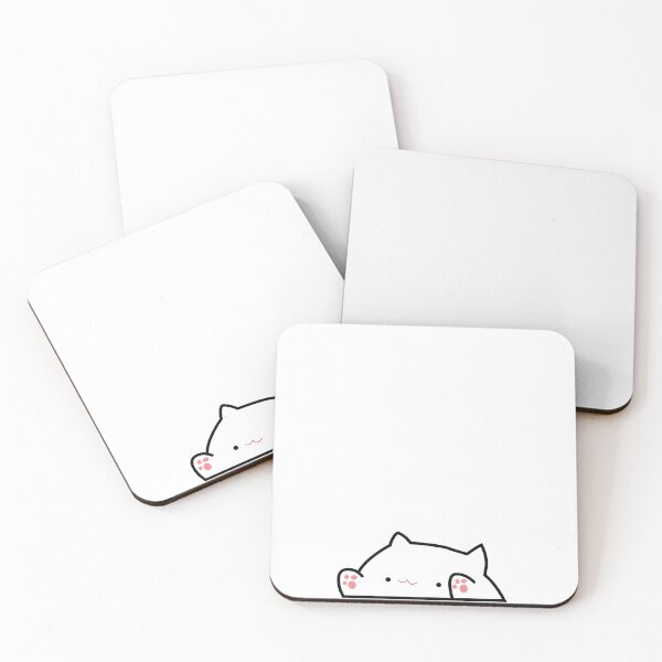 Item preview, white cat designed and sold by Cine Merch.