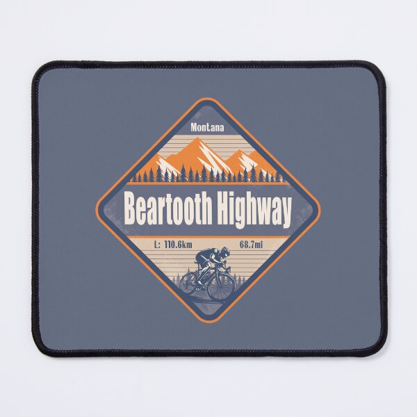 Item preview, Beartooth Highway  Montana Cycling Mountain Design designed and sold by CynthiaGraphics.