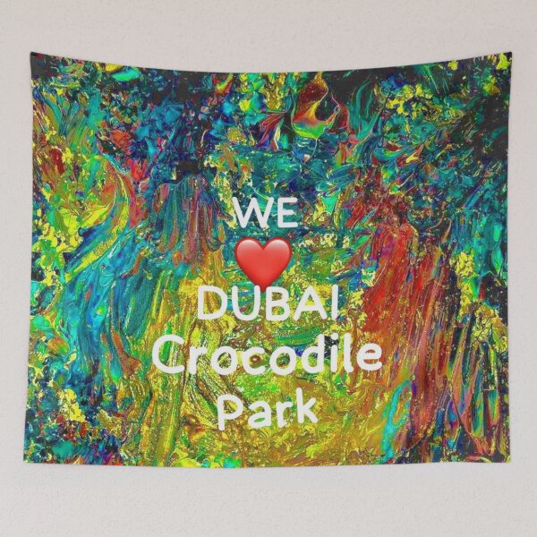 Item preview, We Love Dubai Crocodile Park designed and sold by SoulArtSara.