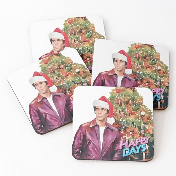 Item preview, Cool Christmas - Fonzie - Happy Days - Watercolor designed and sold by deusrex007.