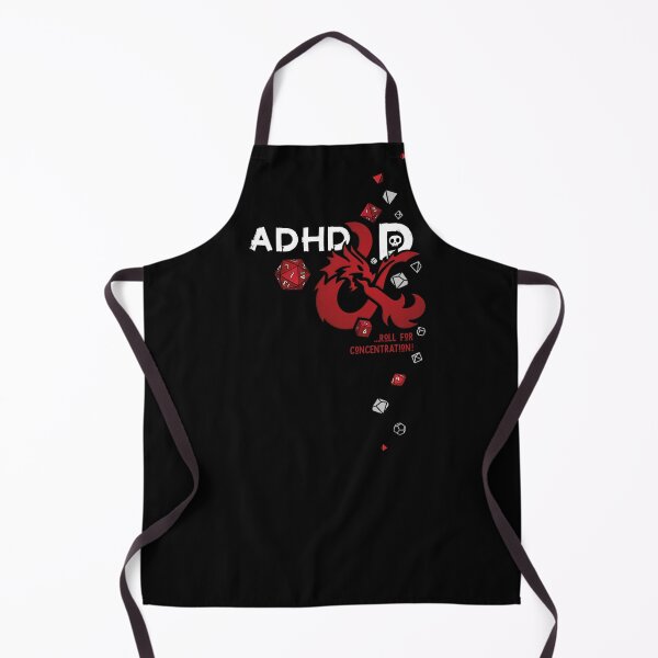 Item preview, ADHD&D | Roll for concentration | DnD (for black, no text) designed and sold by keyvei.