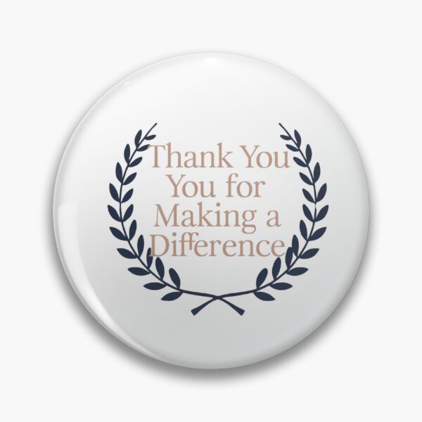 Item preview, Thank You for Making a Difference - Elegant Laurel Wreath Design designed and sold by deluxedigital1.