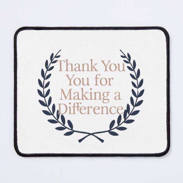 Item preview, Thank You for Making a Difference - Elegant Laurel Wreath Design designed and sold by deluxedigital1.
