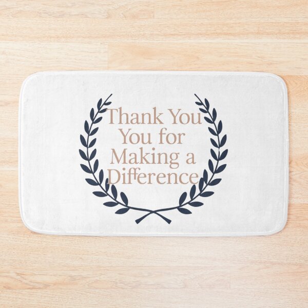 Item preview, Thank You for Making a Difference - Elegant Laurel Wreath Design designed and sold by deluxedigital1.