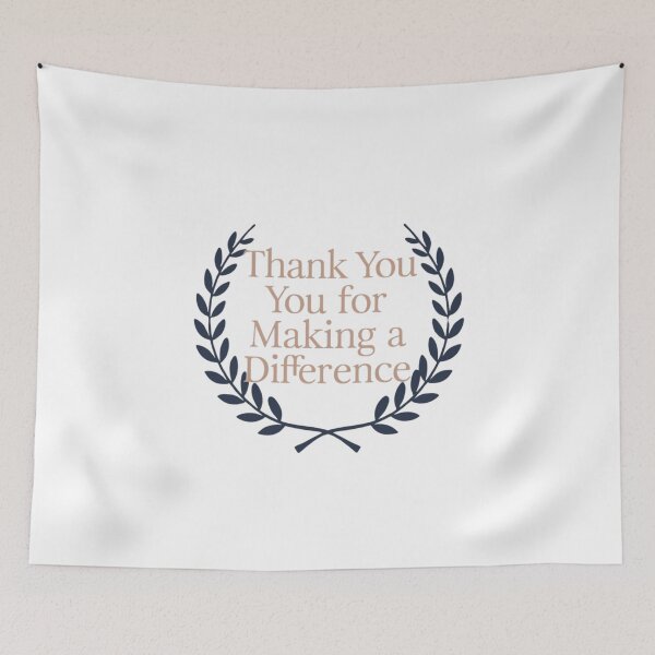 Item preview, Thank You for Making a Difference - Elegant Laurel Wreath Design designed and sold by deluxedigital1.