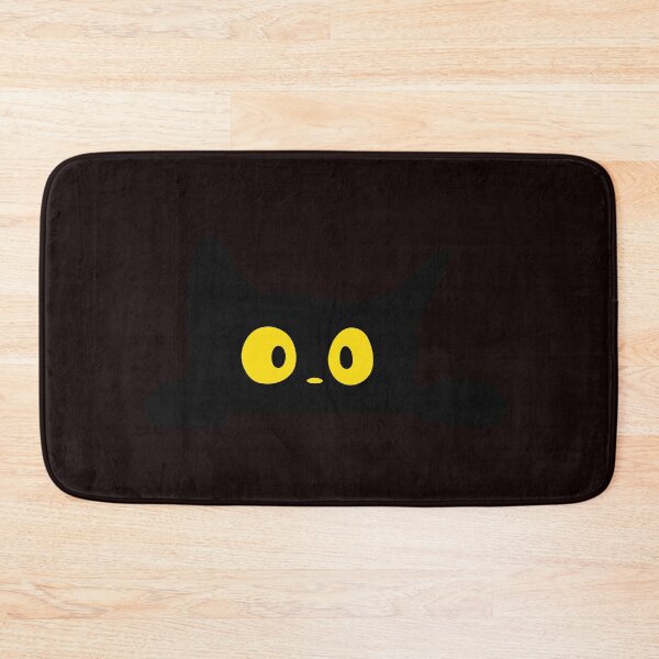 Item preview, black cat with yellow eyes designed and sold by Cine Merch.