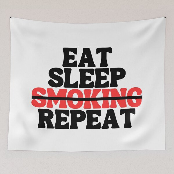 Item preview, Eat sleep Smoking repeat designed and sold by kestey.