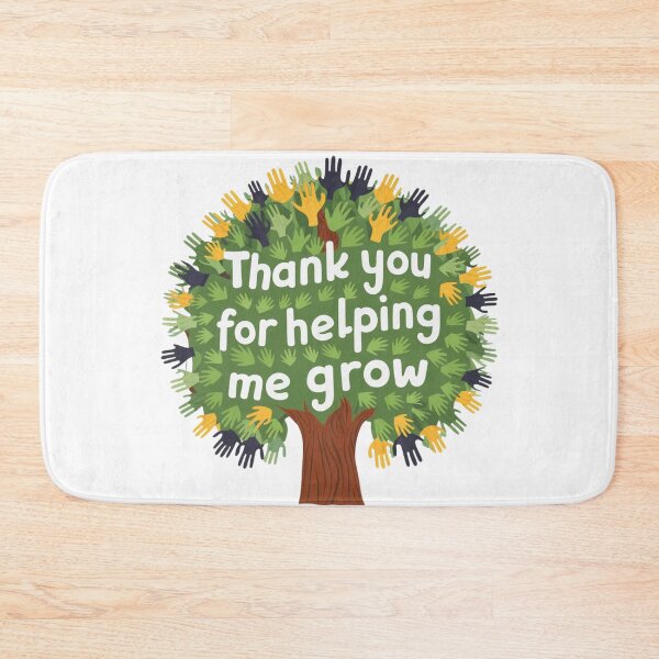 Item preview, Thank You for Helping Me Grow - Tree with Hand-Shaped Leaves designed and sold by deluxedigital1.