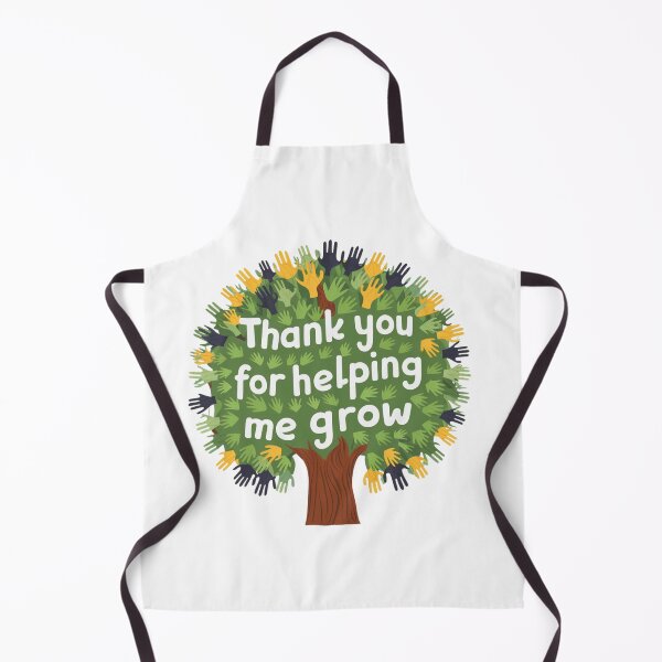 Item preview, Thank You for Helping Me Grow - Tree with Hand-Shaped Leaves designed and sold by deluxedigital1.