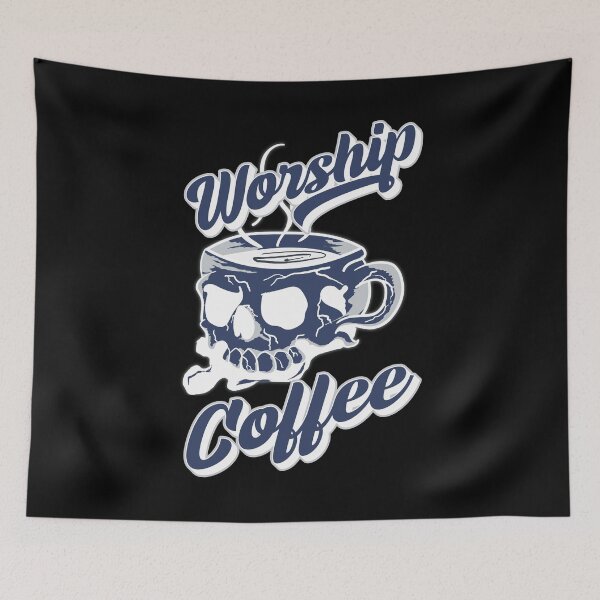 Item preview, Worship Coffee Blue designed and sold by FYS-Arte-Style.