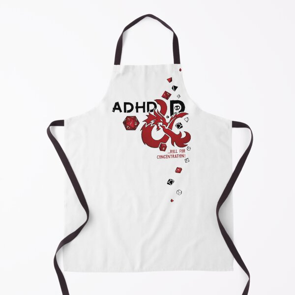 Item preview, ADHD&D | Roll for concentration | DnD (for white, no text) designed and sold by keyvei.
