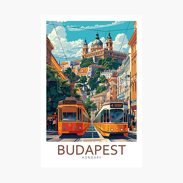 Item preview, Budapest Hungary - Travel art designed and sold by Marciolini.