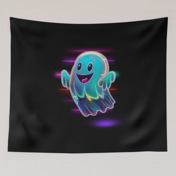 Item preview, Neon Ghost: A Vibrant Digital Spectacle designed and sold by blackBubble1.