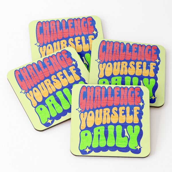 Item preview, Challenge Yourself Daily designed and sold by AnalajiaDesigns.