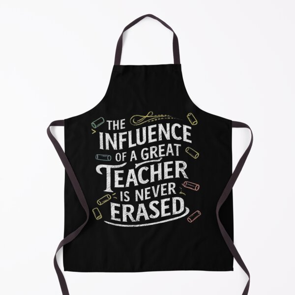 Item preview, The Influence of a Great Teacher is Never Erased - Chalkboard Design designed and sold by deluxedigital1.