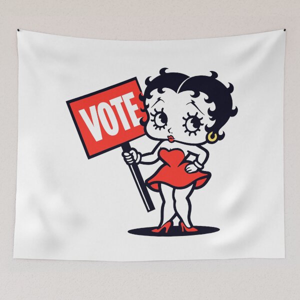 Item preview, Classic Betty Boop inspired Vote design designed and sold by Artbyminga.