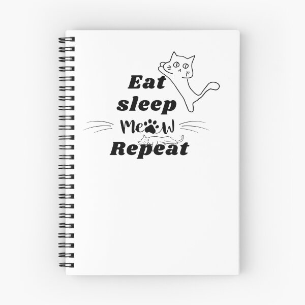 Item preview,  eat sleep meow repeat designed and sold by kestey.