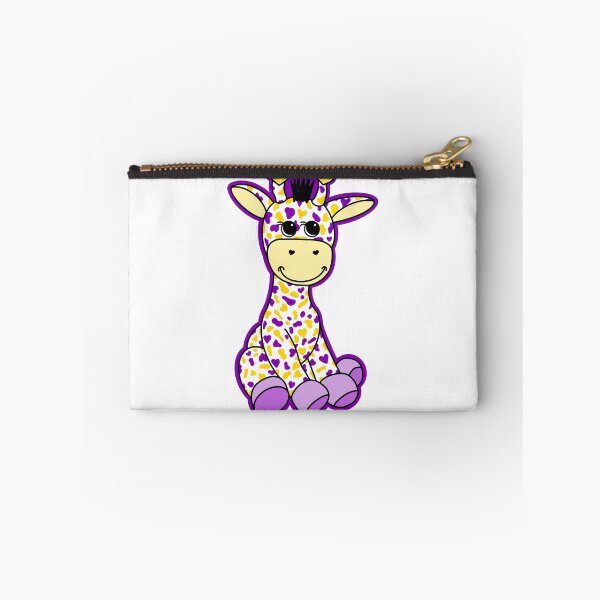 Item preview, Cute Intersex Pride Flag Giraffe Purple Yellow designed and sold by JoyfulJen.