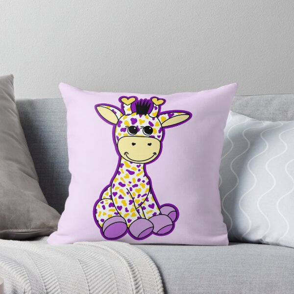 Item preview, Cute Intersex Pride Flag Giraffe Purple Yellow designed and sold by JoyfulJen.