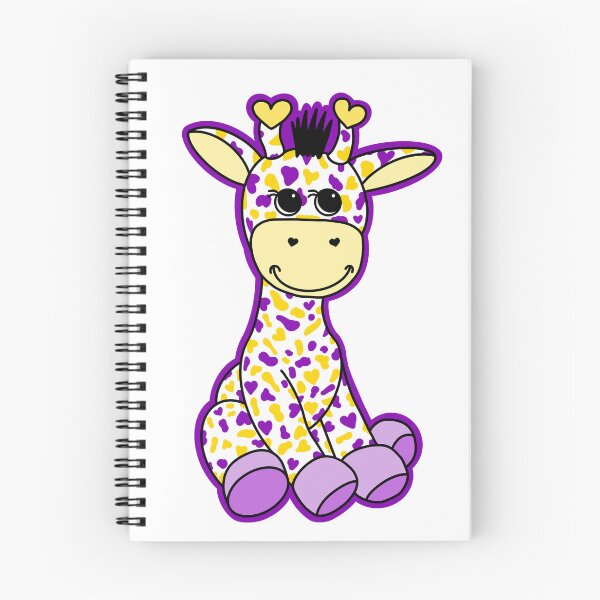 Item preview, Cute Intersex Pride Flag Giraffe Purple Yellow designed and sold by JoyfulJen.