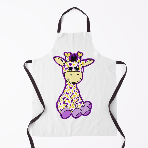 Item preview, Cute Intersex Pride Flag Giraffe Purple Yellow designed and sold by JoyfulJen.