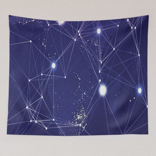 Item preview, Network at night designed and sold by popanato.