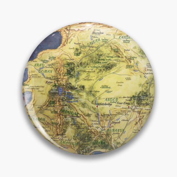 Item preview, Wheel of time fantasy map Robert Jordan art design designed and sold by Jimbobipbip.