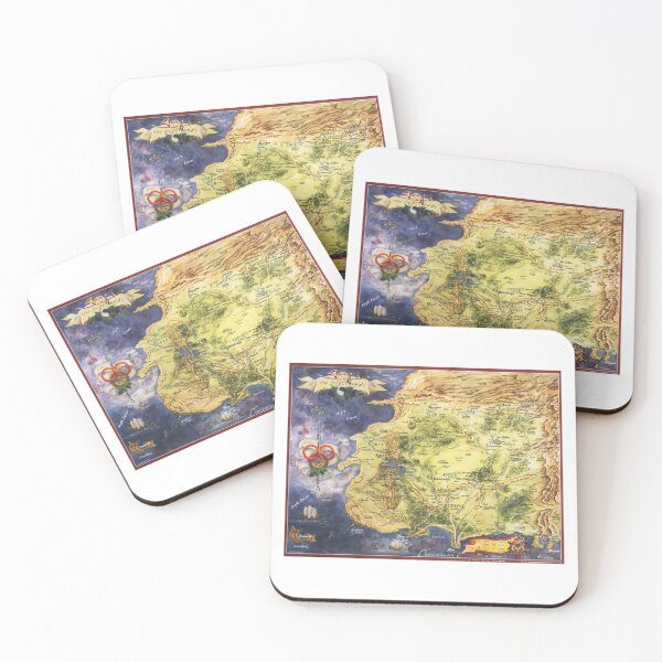 Item preview, Wheel of time fantasy map Robert Jordan art design designed and sold by Jimbobipbip.