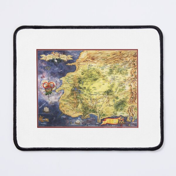 Item preview, Wheel of time fantasy map Robert Jordan art design designed and sold by Jimbobipbip.