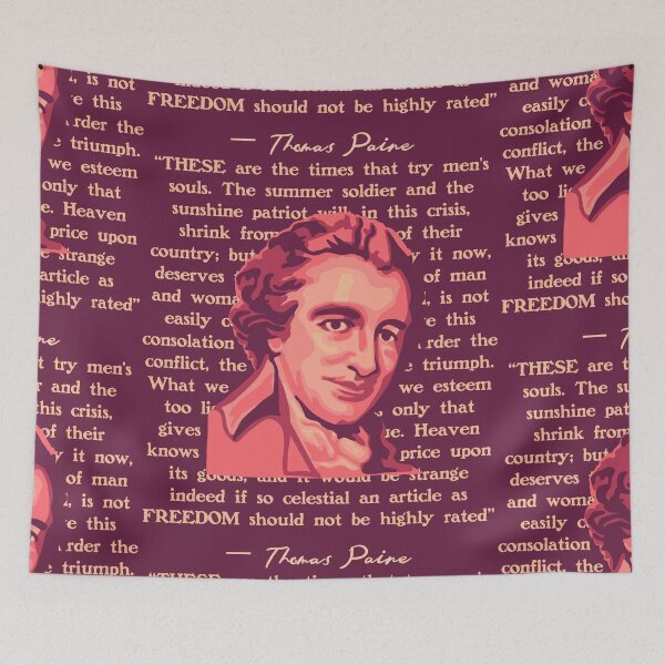 Item preview, Thomas Paine Portrait and Quote designed and sold by Unhinged Heather.