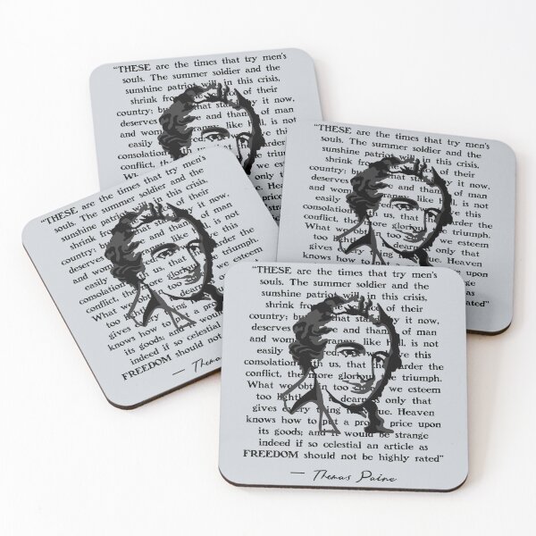 Item preview, Thomas Paine Portrait and Quote designed and sold by Unhinged Heather.