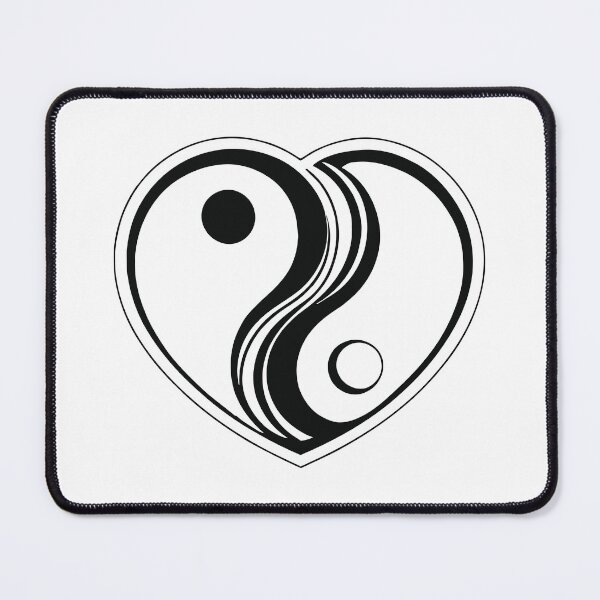 Item preview, Heart as Yin Yang symbol designed and sold by DigitalPartisan.