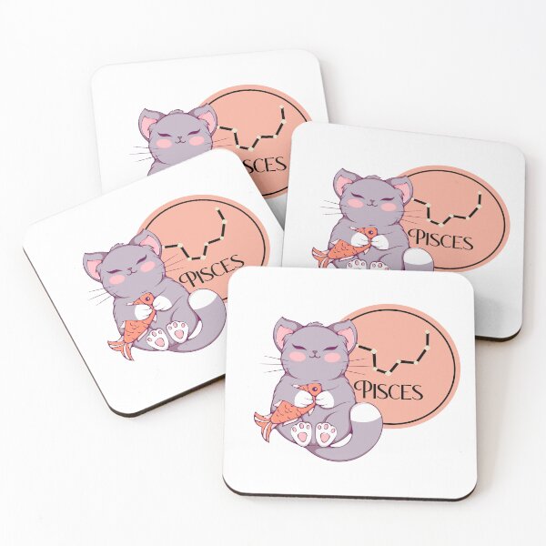 Item preview, Cat as Zodiac Sign - Pisces designed and sold by Ink-Lust.