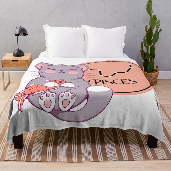 Item preview, Cat as Zodiac Sign - Pisces designed and sold by Ink-Lust.