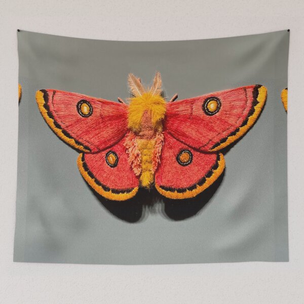 Item preview, Silk embroidered moth sculpture  designed and sold by ricoflinn.